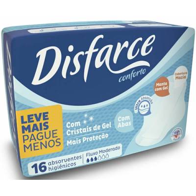 Absorvente Disfarce Conforto com abas